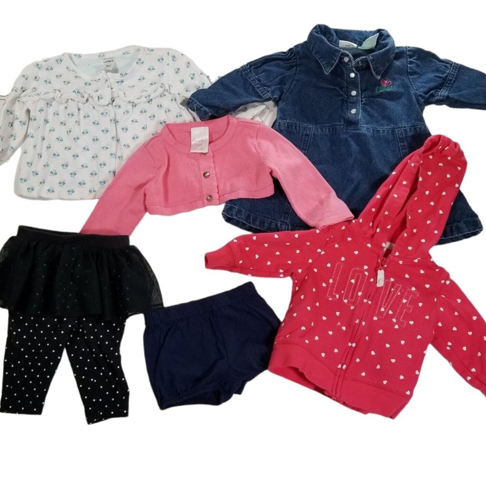 Lot of 10 Pieces Infant Girls Clothing 3 months Winter Mix  Mix of brands